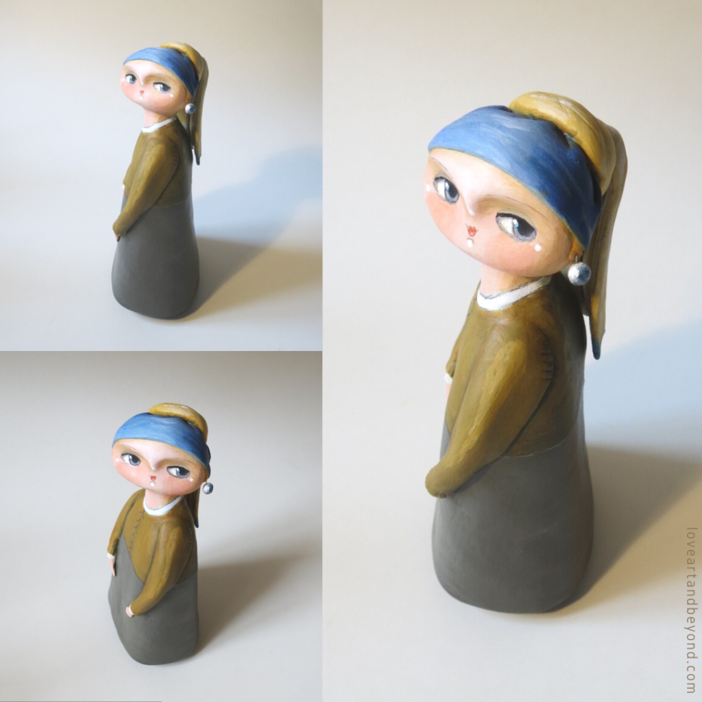 girl with a pearl earring art doll