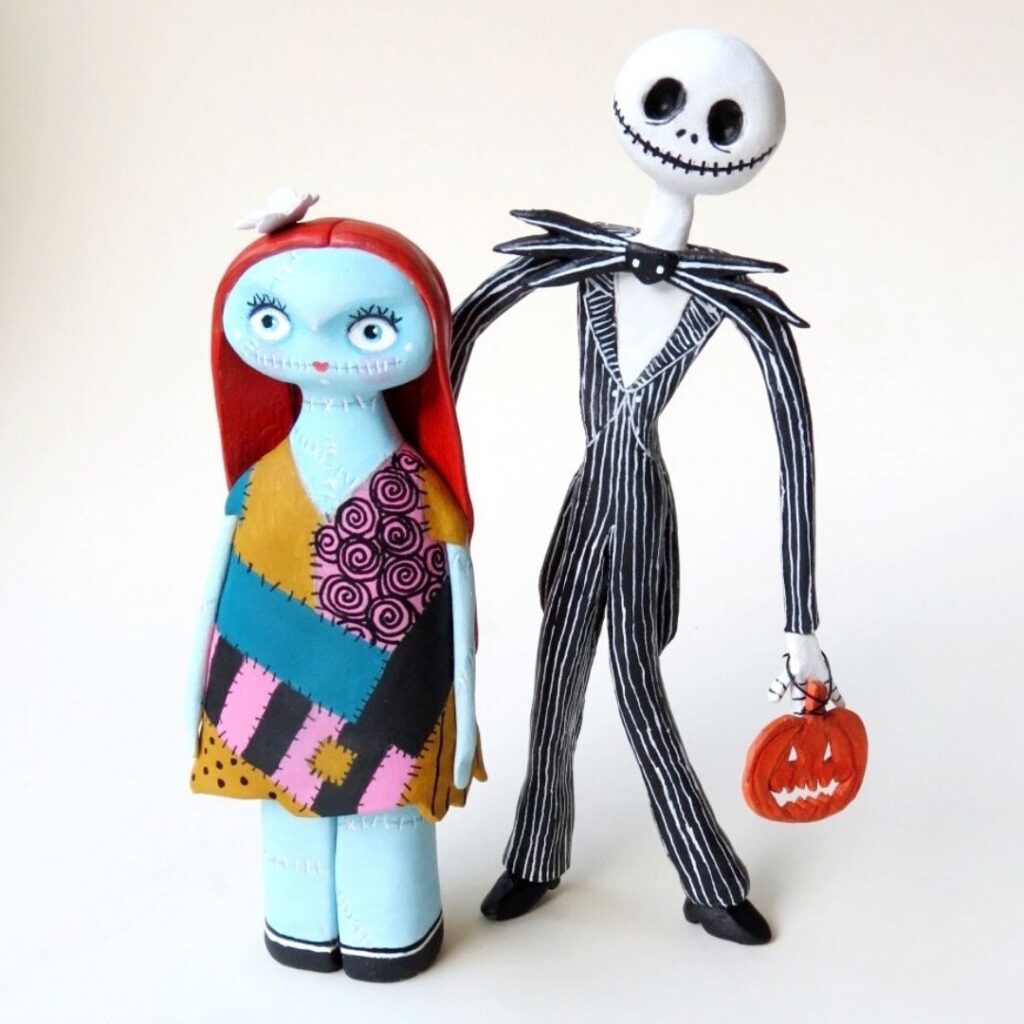 jack skellington and sally nightmare before christmas