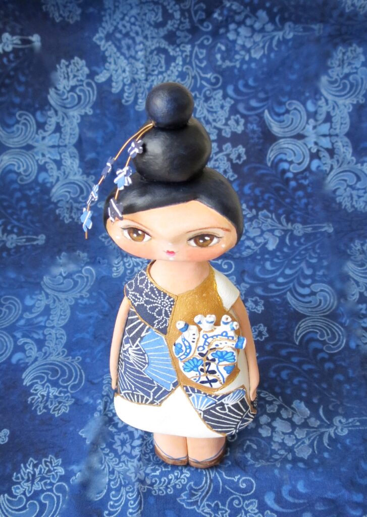 kintsugi art doll