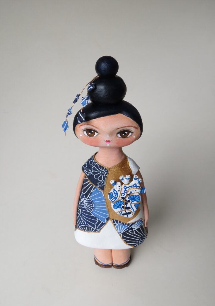 kintsugi art doll