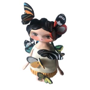 butterfly inspired art doll
