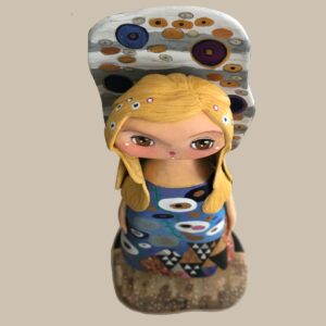 Klimt inspired art doll