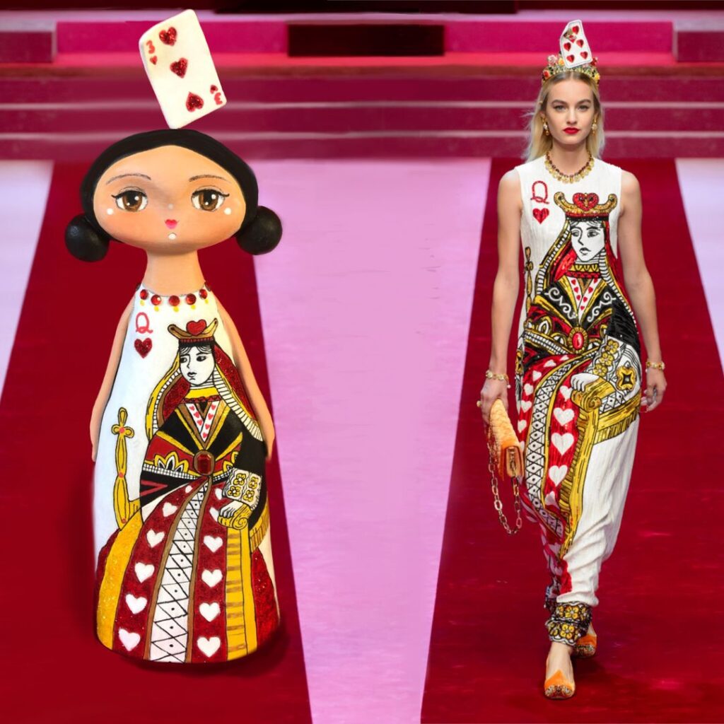 Dolce and gabbana hotsell queen of hearts dress