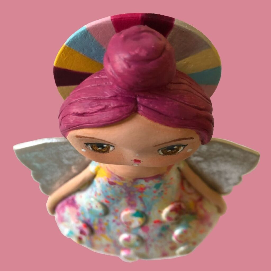 christmas angel art doll