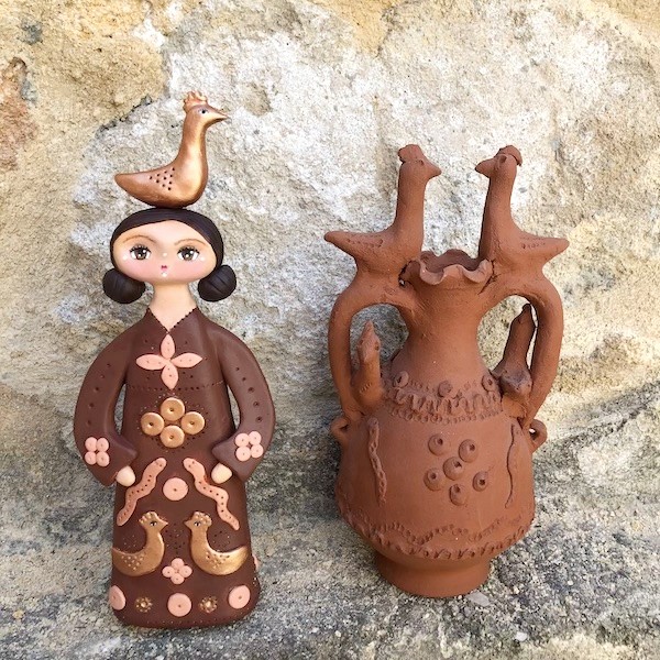traditional pottery art doll