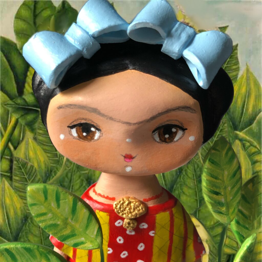 Frida inspired art doll